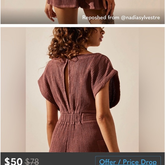 FREE PEOPLE - Pull Me In Romper size SMALL - Picture 8 of 12